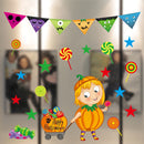 3 PCS Halloween Decorations PVC Personalized DIY Glass Electrostatic Stickers, Random Style Delivery
