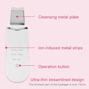 2W Ultrasonic Vibration Face Cleansing Machine Dead Skin Cleaner Scrubber Shovel Tool Face Beauty Instrument (Black)