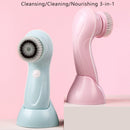 1.2W USB Charging Electronic Cleaning Face Beauty Instrument Pores Nose Blackhead Facial Cleansing Brush(Pink)