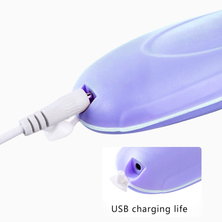 1.2W USB Charging Electronic Cleaning Face Beauty Instrument Pores Nose Blackhead Facial Cleansing Brush(Purple)