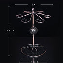 Iron Hanging Wine Glass Shelf Drain Rack Pearl Shape Cup Holder