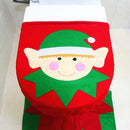 Fancy Christmas Decoration Santa Elf Toilet Lid Cover, Size: 44 x 35cm