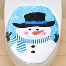Fancy Christmas Decoration Hat Snowman Toilet Lid Cover, Size: 48 x 43cm