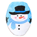 Fancy Christmas Decoration Hat Snowman Toilet Lid Cover, Size: 48 x 43cm