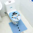 Fancy Christmas Decoration Hat Snowman Toilet Lid Cover, Size: 48 x 43cm