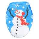 Fancy Christmas Decoration Tree Branch Snowman Toilet Lid Cover, Size: 48 x 43cm