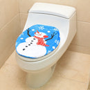 Fancy Christmas Decoration Tree Branch Snowman Toilet Lid Cover, Size: 48 x 43cm