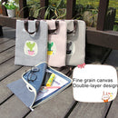 2 PCS Cactus Pattern Waterproof and Dustproof Canvas File Bag Zipper Data Portable Storage Bag, Random Style Delivery