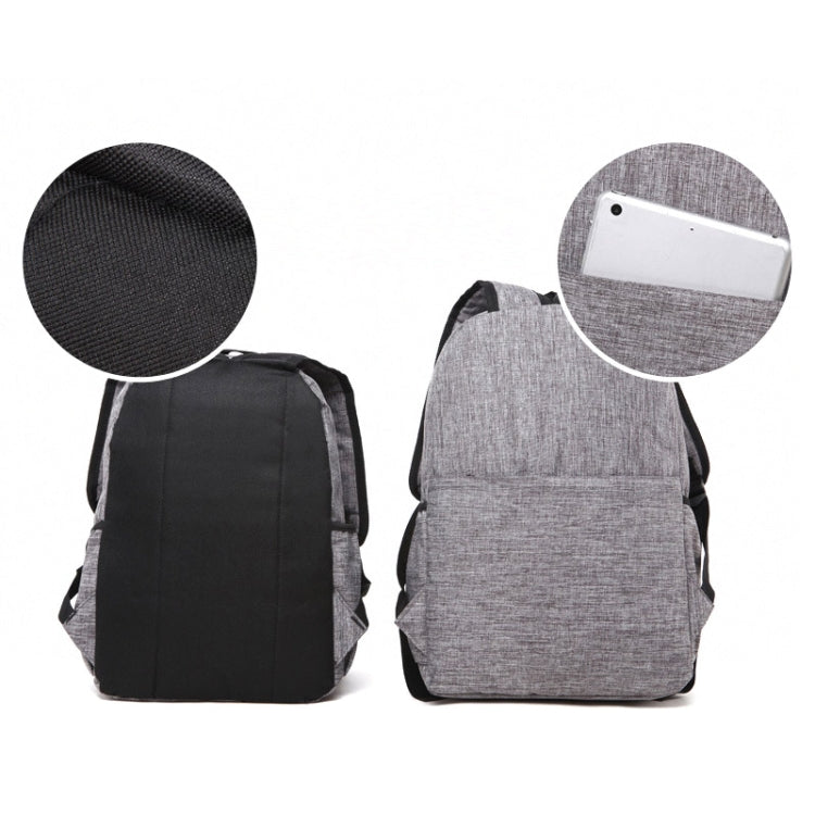 Universal Multi-Function Canvas Laptop Computer Shoulders Bag Leisurely Backpack Students Bag, Small Size: 37x26x12cm, For 13.3 inch and Below Macbook, Samsung, Lenovo, Sony, DELL Alienware, CHUWI, ASUS, HP(Magenta)