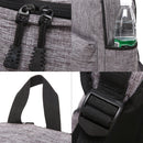 Universal Multi-Function Canvas Laptop Computer Shoulders Bag Leisurely Backpack Students Bag, Small Size: 37x26x12cm, For 13.3 inch and Below Macbook, Samsung, Lenovo, Sony, DELL Alienware, CHUWI, ASUS, HP(Magenta)