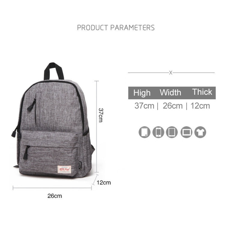 Universal Multi-Function Canvas Laptop Computer Shoulders Bag Leisurely Backpack Students Bag, Small Size: 37x26x12cm, For 13.3 inch and Below Macbook, Samsung, Lenovo, Sony, DELL Alienware, CHUWI, ASUS, HP(Magenta)