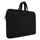 Breathable Wear-resistant Shoulder Handheld Zipper Laptop Bag, For 13.3 inch and Below Macbook, Samsung, Lenovo, Sony, DELL Alienware, CHUWI, ASUS, HP (Black)