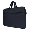 Breathable Wear-resistant Shoulder Handheld Zipper Laptop Bag, For 13.3 inch and Below Macbook, Samsung, Lenovo, Sony, DELL Alienware, CHUWI, ASUS, HP (Navy Blue)