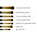 HappyMakeup 7 PCS Professional Makeup Brushes Set Makeup Tools (White+Silver)