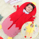 Thick Cute Chick Style Baby Sleeping Clothing Bag for 0-6 Month Baby, Size: 85cm Length(Red)