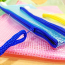 12 PCS Zipper Plastic Mesh Stationery Bag, Random Color Delivery (B4, Size: 39x28cm)