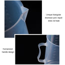10 PCS 500ml Thin Section PP Plastic Flask Digital Measuring Cup Cylinder Scale Measure Glass Lab Laboratory Tools(Transparent)