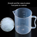 10 PCS 500ml PP Plastic Flask Digital Measuring Cup Cylinder Scale Measure Glass Lab Laboratory Tools(Transparent)