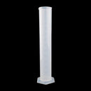 1000mL PP Plastic Spout Graduation Measuring Cylinder with Hexagonal Base (Transparent)