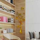 2 PCS Creative 3D Vase Style Mirror DIY Wall Sticker Set, Size: 40*60cm(Gold)