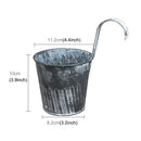 2PCS Iron Kegs Retro Bucket Metal Mini Bucket Candy Box Buckets Pails Craft Floral Pot