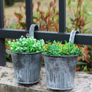 2PCS Iron Kegs Retro Bucket Metal Mini Bucket Candy Box Buckets Pails Craft Floral Pot