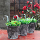 2PCS Iron Kegs Retro Bucket Metal Mini Bucket Candy Box Buckets Pails Craft Floral Pot