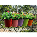 2PCS Pastoral Flower Bucket Belt with Hook,Random Color Delivery