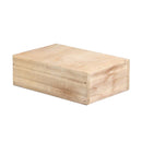 2PCS Retro Square Wooden Multi - meat Small Flower Pot Wooden Box Home Gardening Decoration
