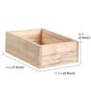 2PCS Retro Square Wooden Multi - meat Small Flower Pot Wooden Box Home Gardening Decoration