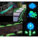 100 PCS Glow in The Dark Garden Pebbles for Walkways & Decoration and Plants Luminous Stones(Orange)