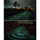 100 PCS Glow in The Dark Garden Pebbles for Walkways & Decoration and Plants Luminous Stones(Orange)