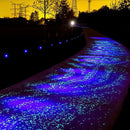 100 PCS Glow in The Dark Garden Pebbles for Walkways & Decoration and Plants Luminous Stones(Orange)