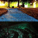 100 PCS Glow in The Dark Garden Pebbles for Walkways & Decoration and Plants Luminous Stones(Orange)
