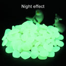 100 PCS Glow in The Dark Garden Pebbles for Walkways & Decoration and Plants Luminous Stones(Yellow)