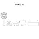 Original Xiaomi Youpin VH Multi-function Portable Mini USB Charging Handheld Small Fan with 3 Speed Control(Green)