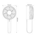 Original Xiaomi Youpin VH Multi-function Portable Mini USB Charging Handheld Small Fan with 3 Speed Control(Green)
