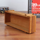 2PCS Plant Flower Pot Retro Woody Meat Plant Pots Wooden Box Gardening Small Flowerpots