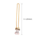 Pet Collars Pet Neck Strap Dog Neckband Snake Chain Dog Chain Solid Metal Chain Dog Collarï¼ŒLength:65cm (Gold)