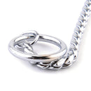 Pet Collars Pet Neck Strap Dog Neckband Snake Chain Dog Chain Solid Metal Chain Dog Collarï¼ŒLength:65cm (Silver)