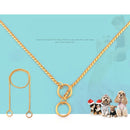 Pet Collars Pet Neck Strap Dog Neckband Snake Chain Dog Chain Solid Metal Chain Dog Collarï¼ŒLength:65cm (Silver)