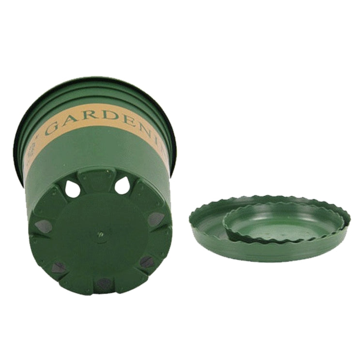 1.5 Gallon Flower Pots Plant Nursery Pots Plastic Pots Creative Gallons Pots with Tray,Size:20*19.5*19.5cm