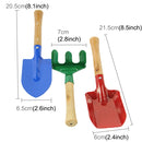Rake Shovel Digging Trowel 3 in 1 Mini Garden Plant Tool Gardening Tool