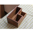 2 PCS Retro Square Wooden Flower Pot Wooden Box Woody Storage Box Multi-functional Wooden Box,Random Color Delivery