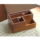 2 PCS Retro Square Wooden Flower Pot Wooden Box Woody Storage Box Multi-functional Wooden Box,Random Color Delivery