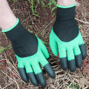 A Pair Latex Gloves with Claws ABS Plastic Gloves for Digging and Planting