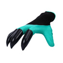 A Pair Latex Gloves with Claws ABS Plastic Gloves for Digging and Planting