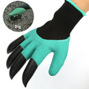 A Pair Latex Gloves with Claws ABS Plastic Gloves for Digging and Planting