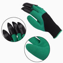 A Pair Latex Gloves with Claws ABS Plastic Gloves for Digging and Planting