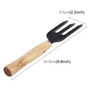 Rake Shovel Digging Trowel 3 in 1 Wooden Handle Metal Head Mini Garden Plant Tool Gardening Tool Garden Flower Tools Garden Tools Combination Set